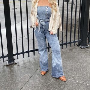 boutique denim jumpsuit